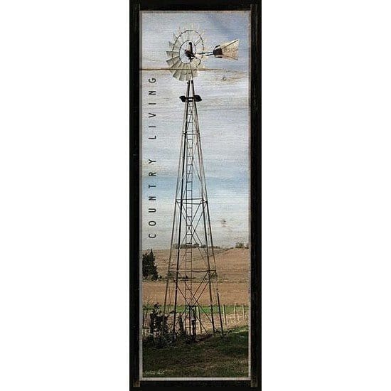 Penny Lane Publishing Country Living Windmill By Cindy Jacobs Art Print - 6 X 18
