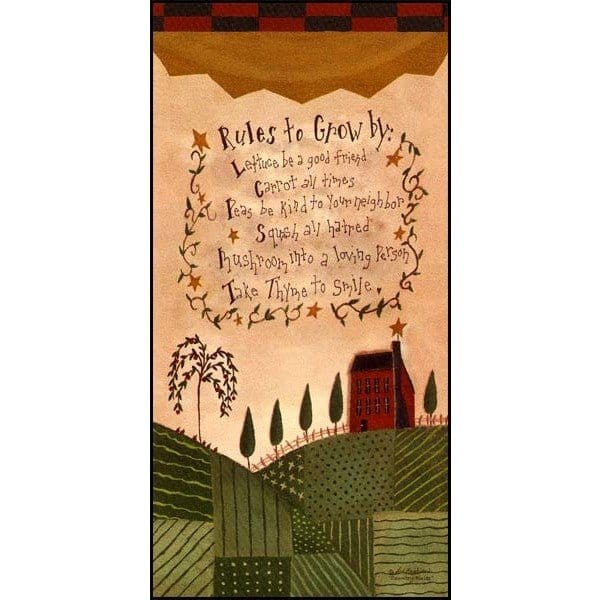 Country Rules By Lori Maphies Art Print - 8 X 16-Penny Lane Publishing-The Village Merchant