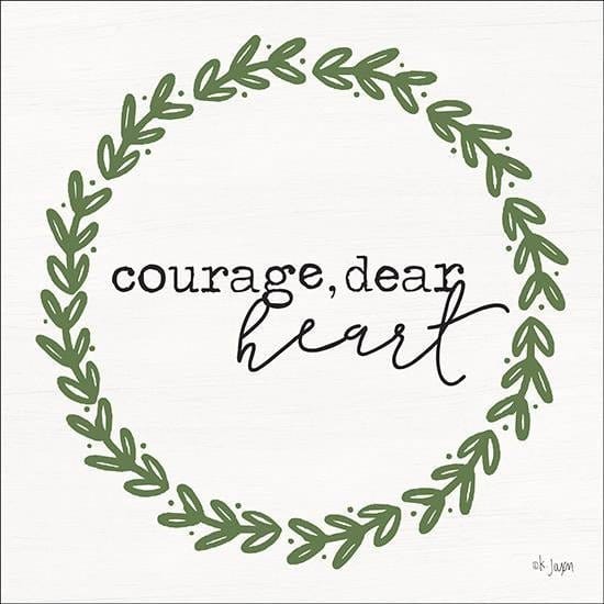 Penny Lane Publishing Courage, Dear Heart By Jaxn Blvd Art Print - 12 X 12