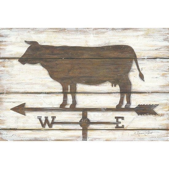 Penny Lane Publishing Cow By Annie La Point Art Print - 12 X 18