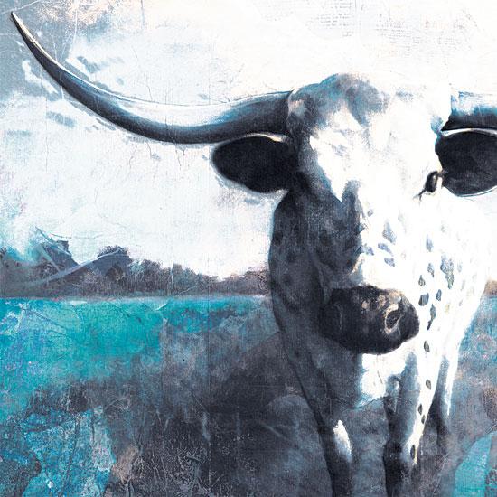 Cow Up Close By White Ladder Art Print - 12 X 12-Penny Lane Publishing-The Village Merchant