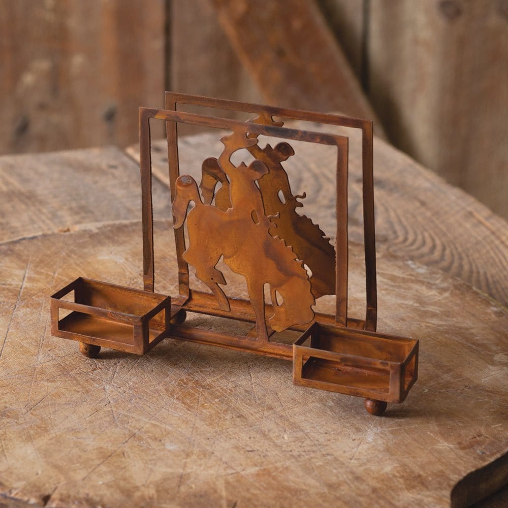 Cowboy Napkin Holder with Cowboy Boot Salt & Pepper Shakers-CTW Home-The Village Merchant