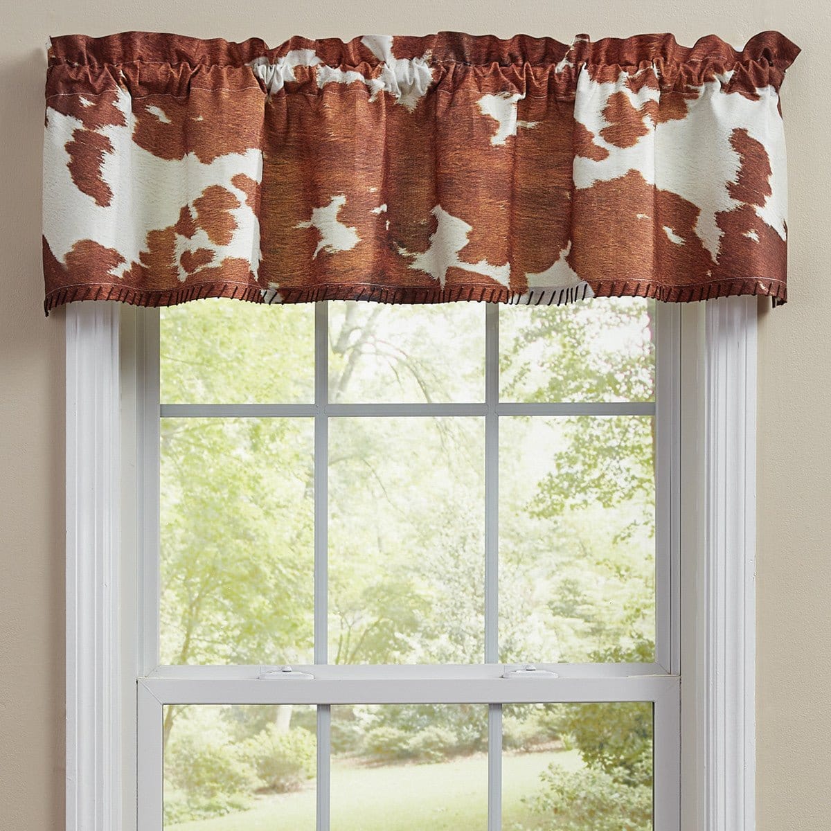 Cowhide Printed Valance Unlined-Park Designs-The Village Merchant