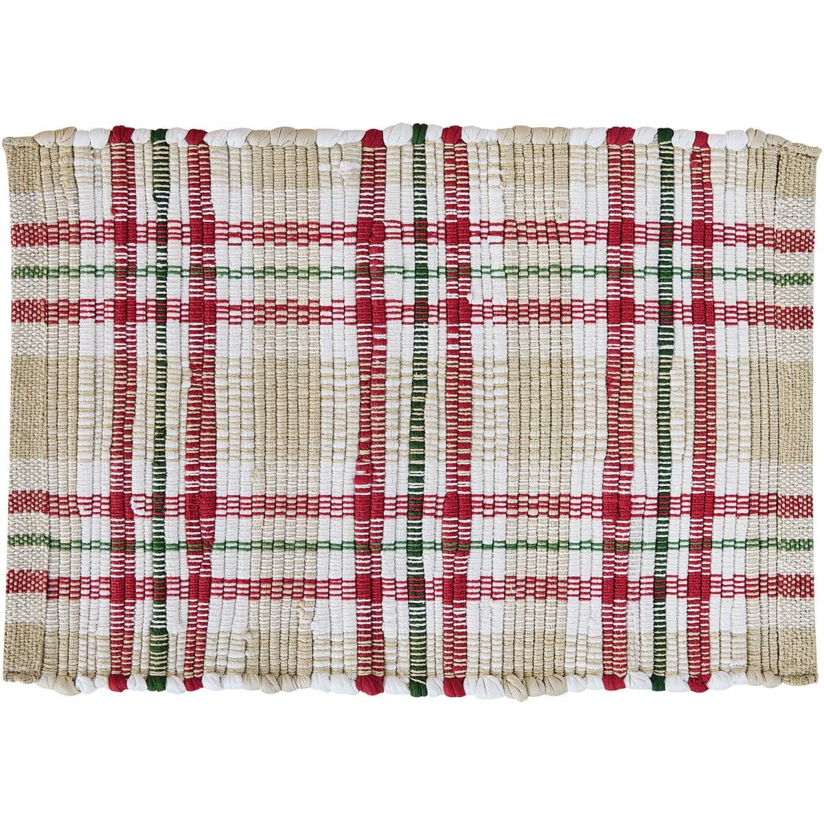 Cozy Christmas Chindi Placemat Set of 2