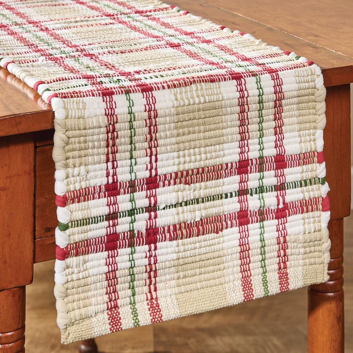 Cozy Christmas Chindi Table Runner 36" Long