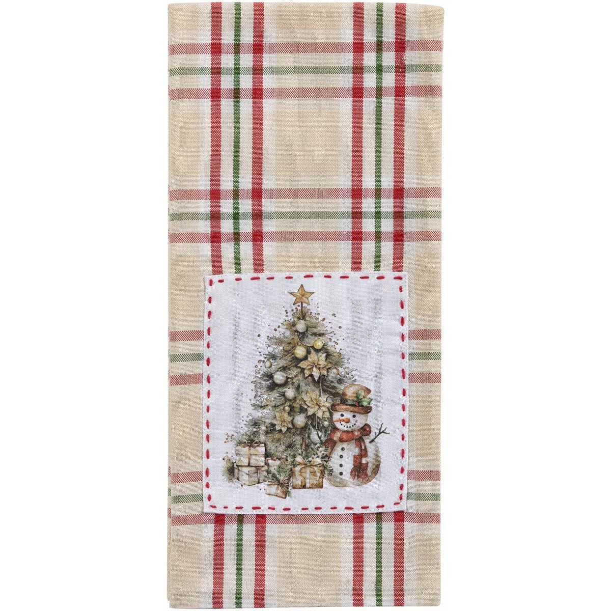Cozy Christmas Patch Decorative Towel
