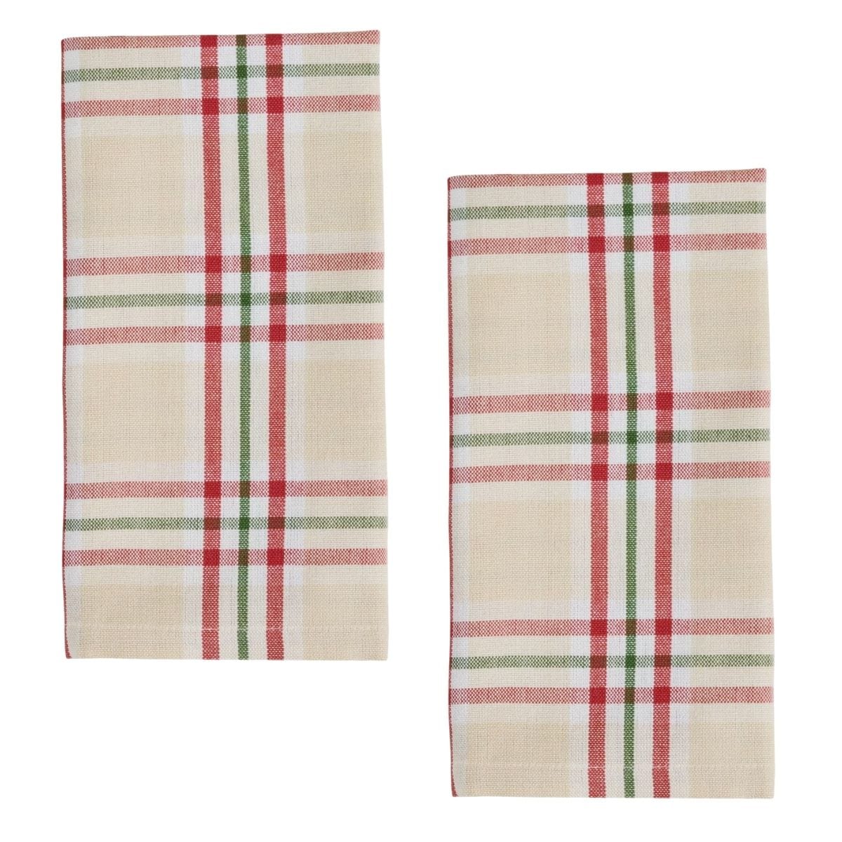 Cozy Christmas Plaid Napkin Set of 2