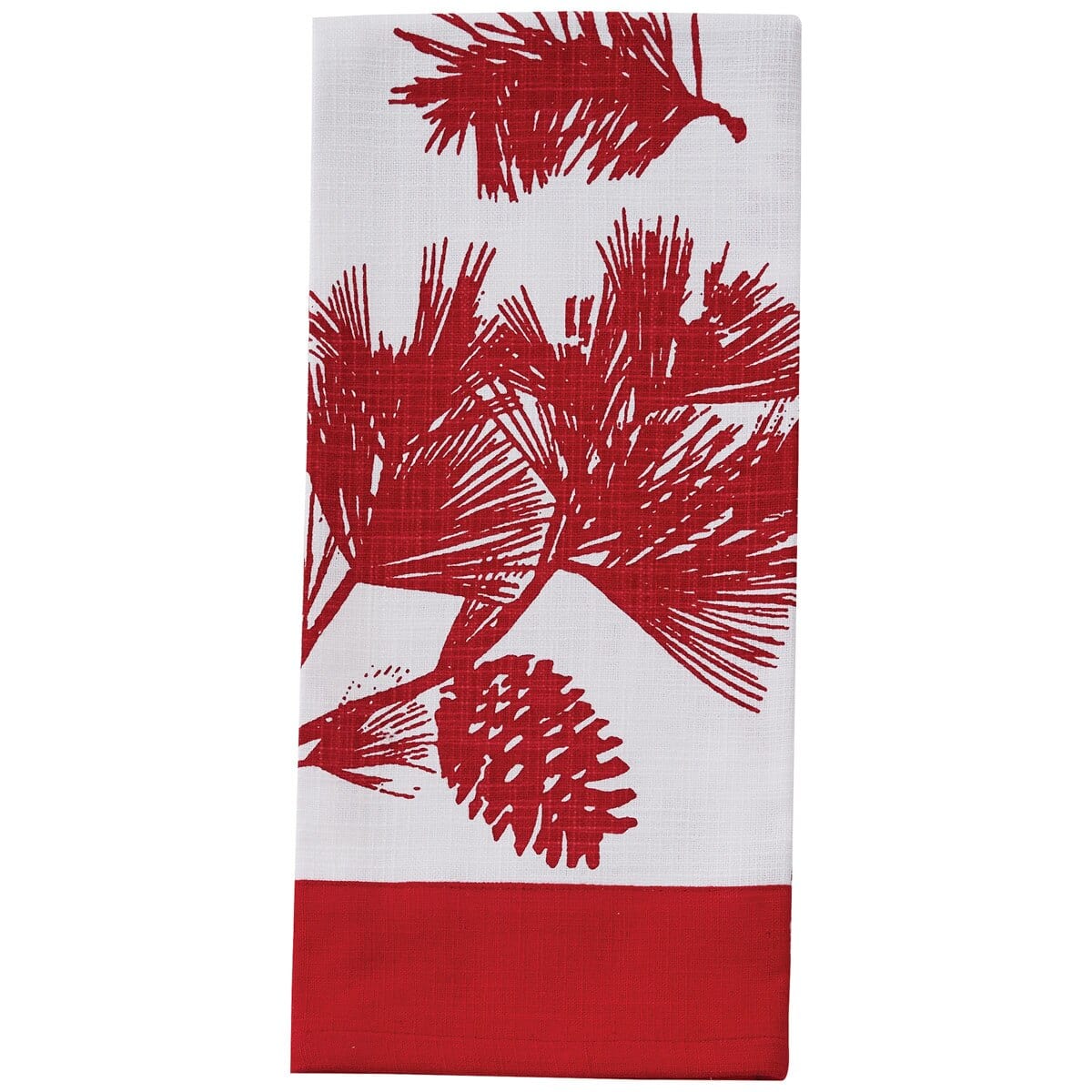 Cranberry Pinecone Border Patricia Heaton Home Decorative Towel