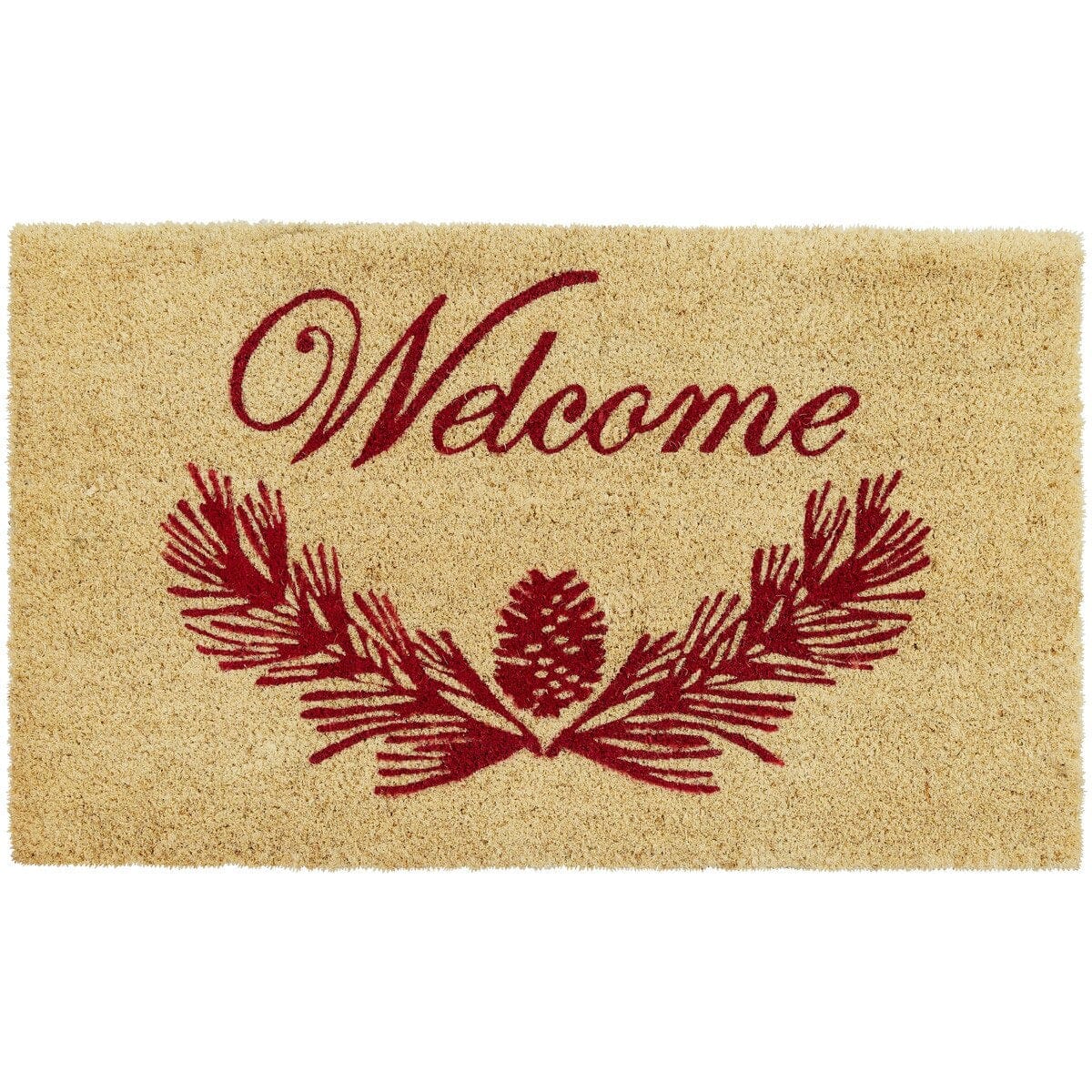 Cranberry Pinecone Coir Patricia Heaton Home - Welcome Doormat