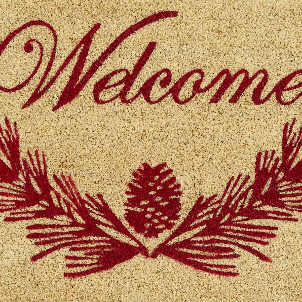 Cranberry Pinecone Coir Patricia Heaton Home - Welcome Doormat