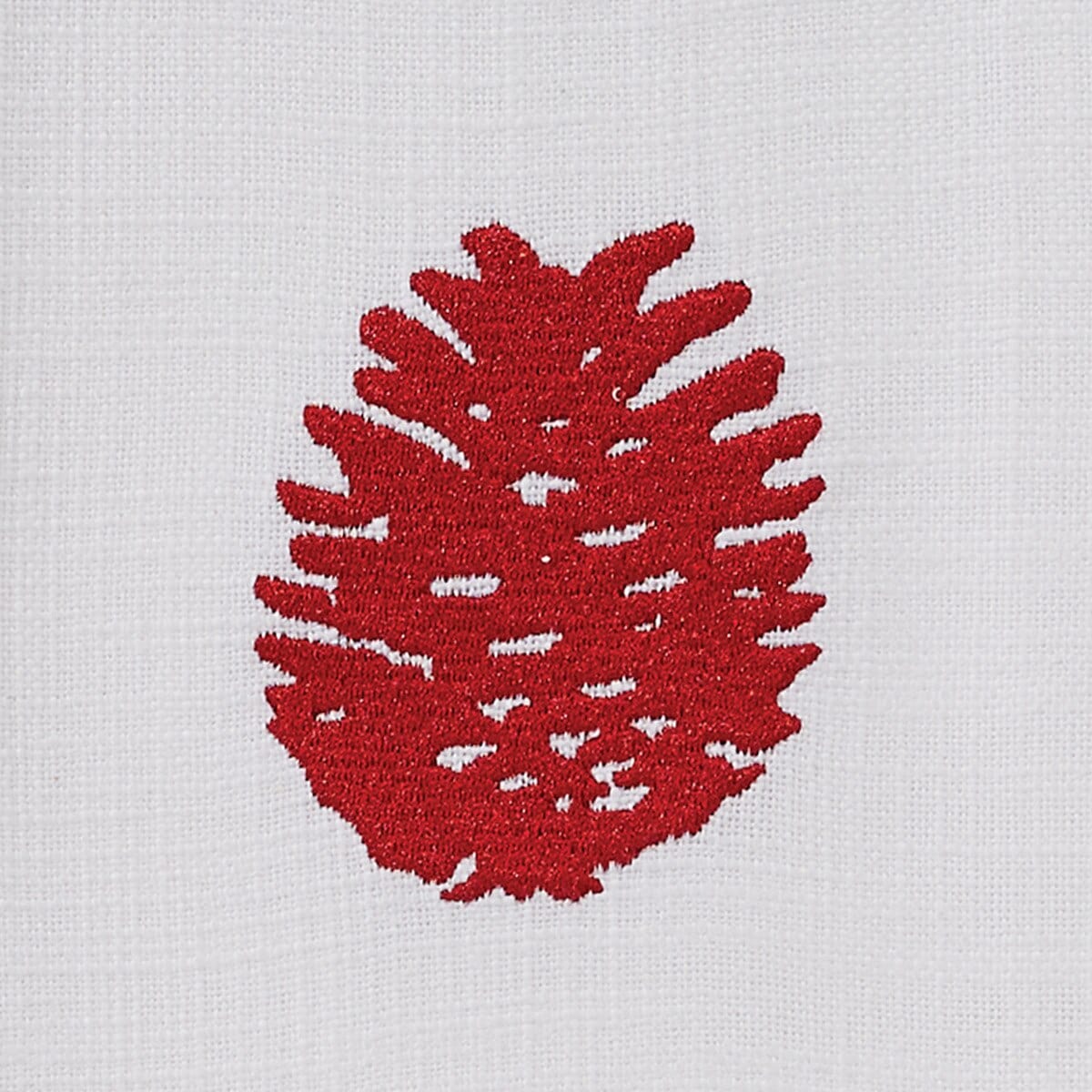 Cranberry Pinecone Embroidered Patricia Heaton Home Decorative Towel