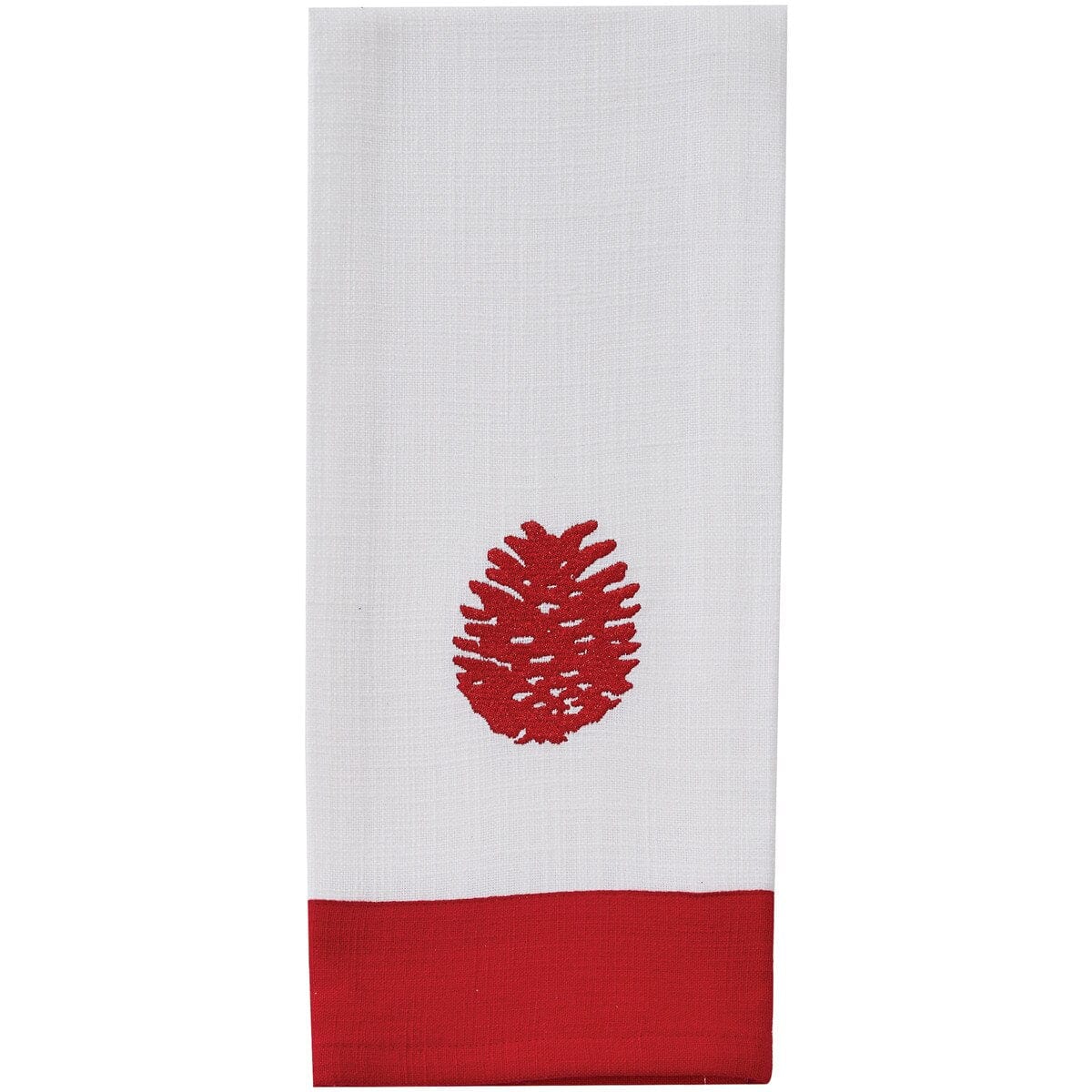 Cranberry Pinecone Embroidered Patricia Heaton Home Decorative Towel
