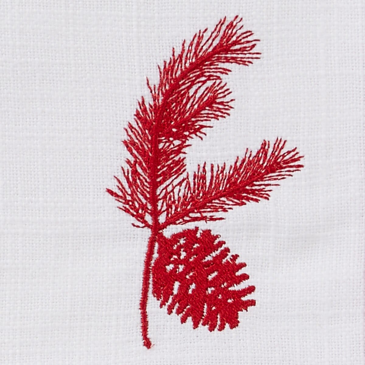 Cranberry Pinecone Embroidered Patricia Heaton Home Napkin Set of 2