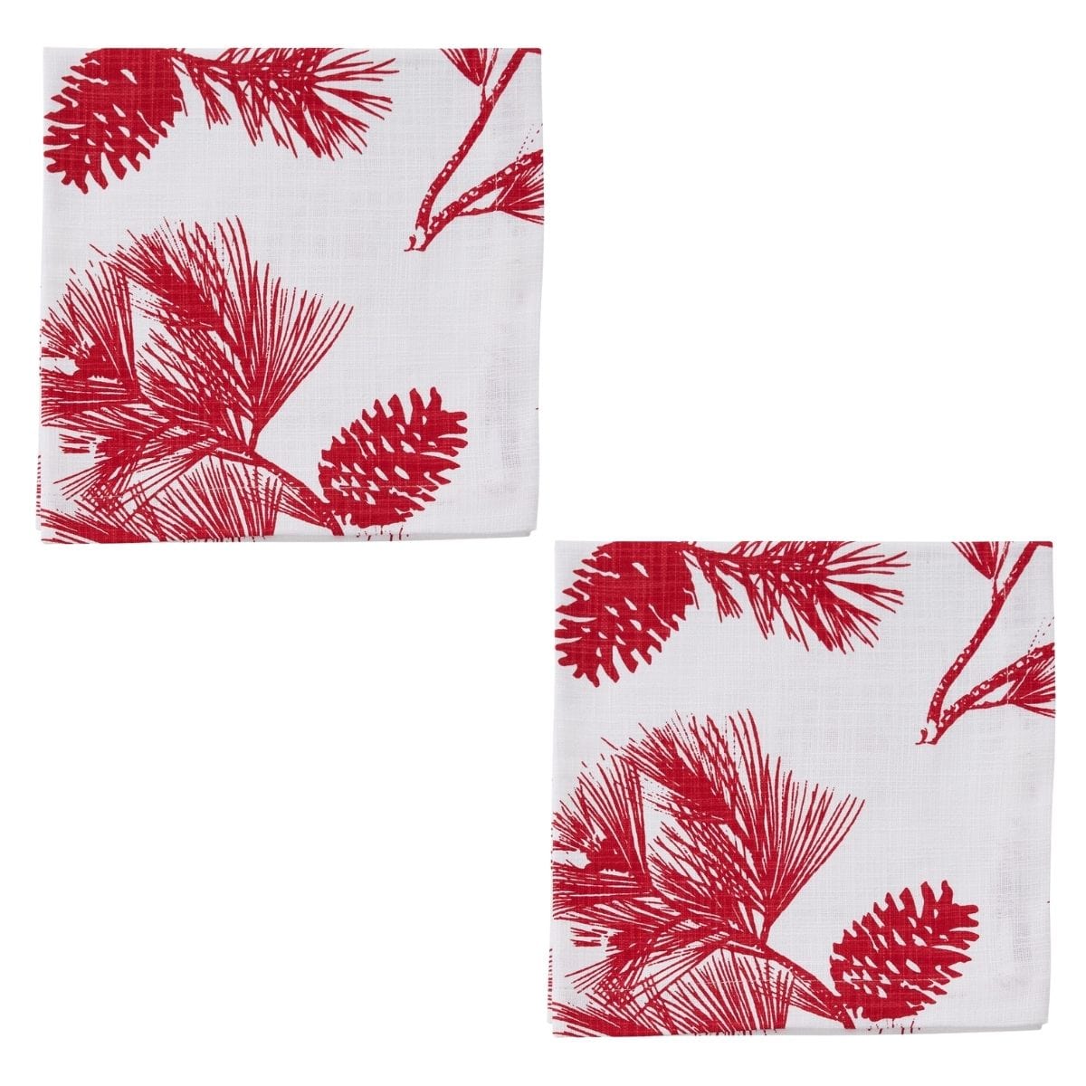 Cranberry Pinecone Patricia Heaton Home Napkin Set of 2