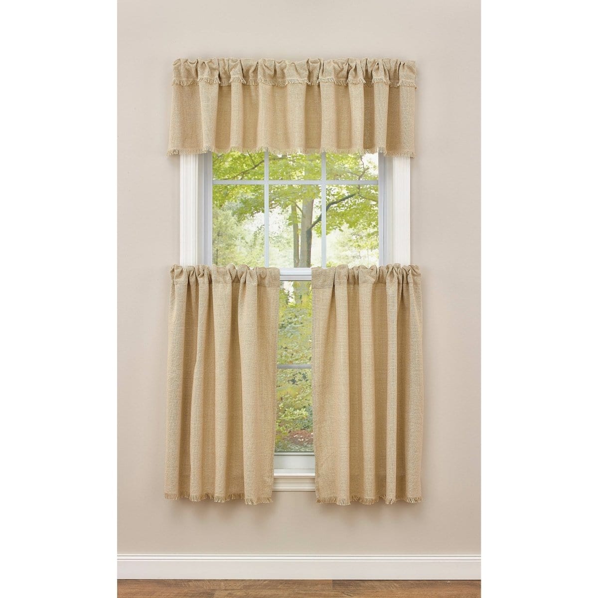 Crawford In Flax Tier Pair 36" Long Unlined-Park Designs-The Village Merchant