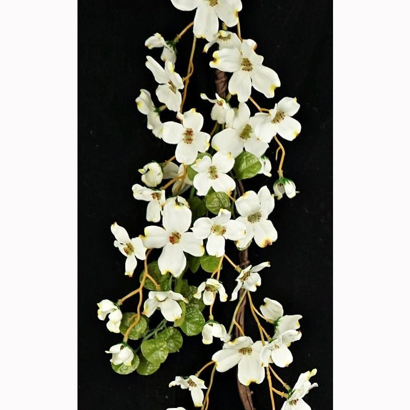 Cream English Dogwood Garland 4 Feet-Impressive Enterprises-The Village Merchant