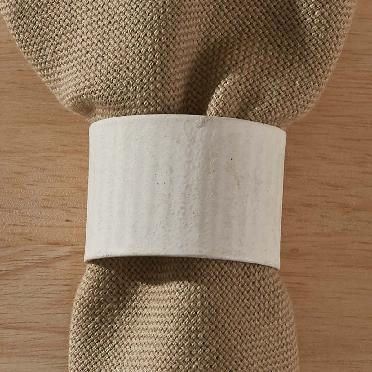 Park Designs crimped in Cream Napkin Ring Set of 2
