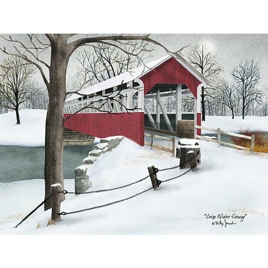 Penny Lane Publishing Crisp Winter Evening By Billy Jacobs Art Print - 12 X 16