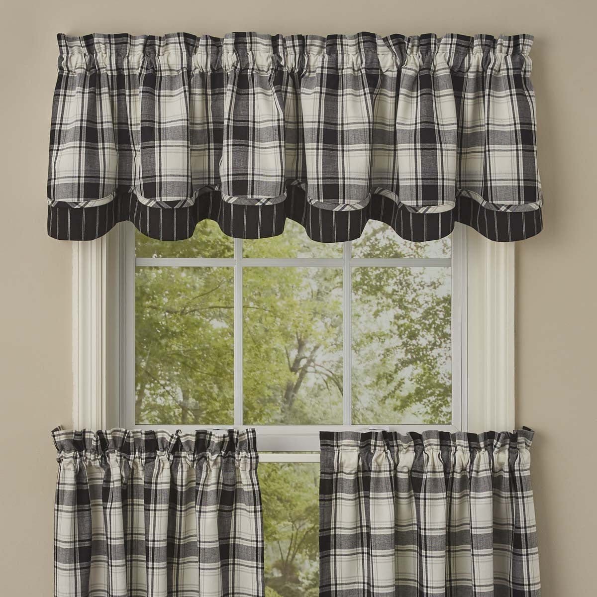 Crossroads Layered Valance 16&quot; High Lined-Park Designs-The Village Merchant