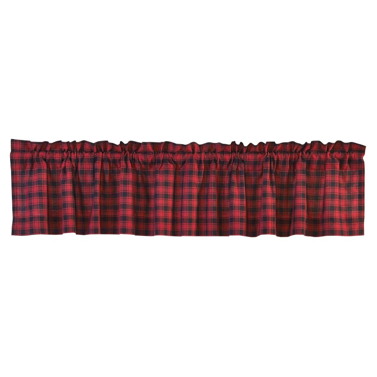 Cumberland Check Valance 16&quot; x 72&quot; Lined-V H C Brands-The Village Merchant
