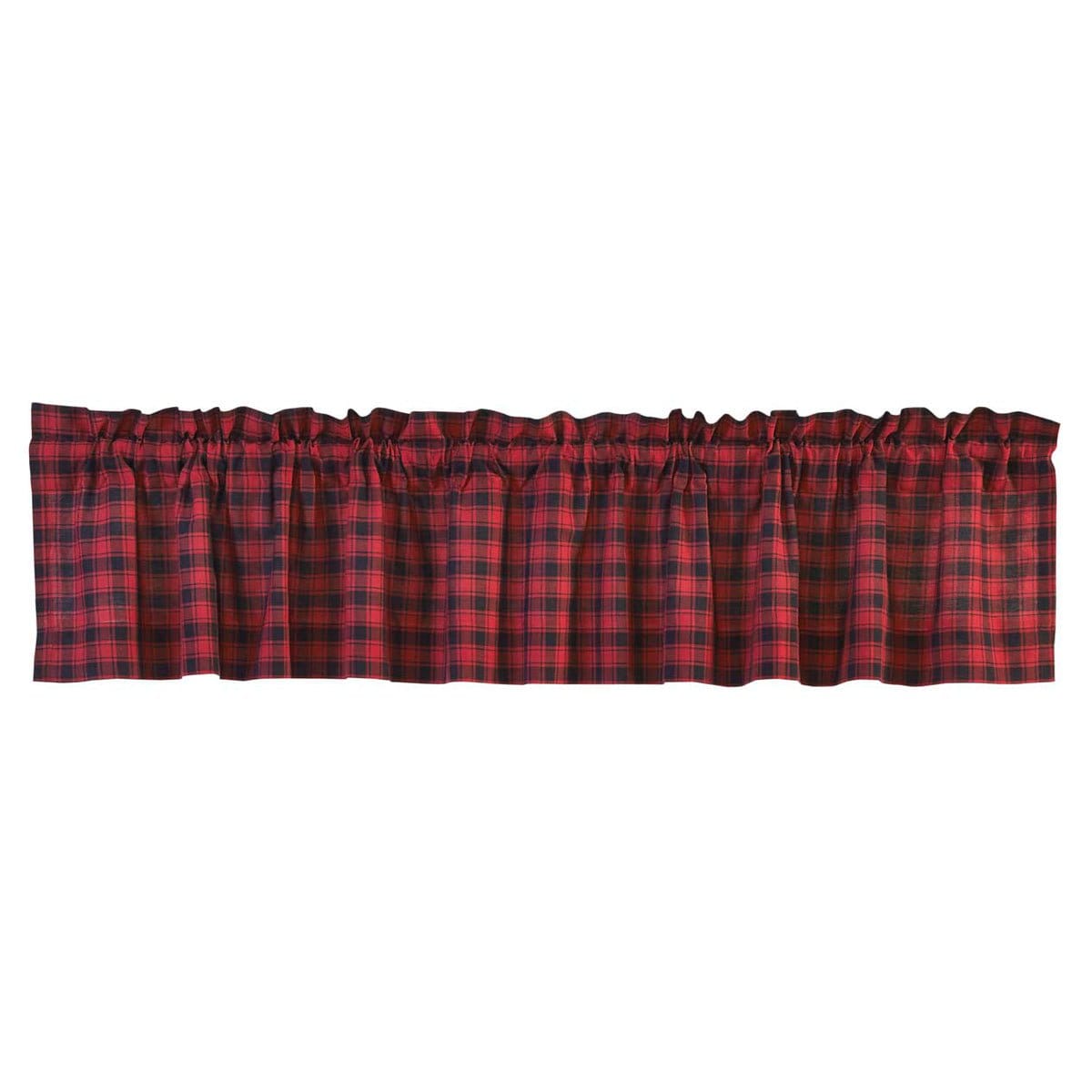 Cumberland Check Valance 16" x 72" Lined-V H C Brands-The Village Merchant