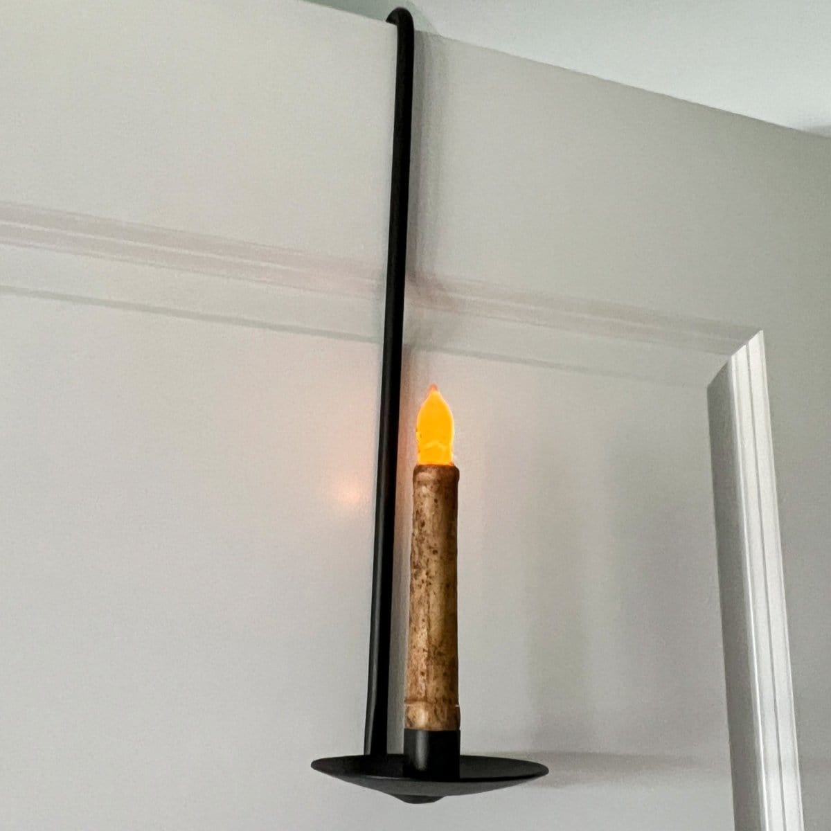 Cupboard Door Hook Candle Holder For Taper Candles-Pine Creek-The Village Merchant