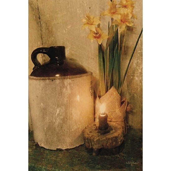 Penny Lane Publishing Daffodils By Candlelight By Anthony Smith Art Print - 12 X 18