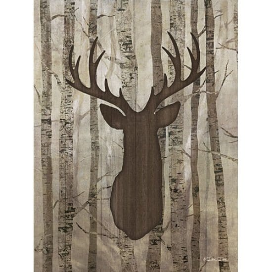 Penny Lane Publishing Deer In Trees By Dee Dee Reynolds Art Print - 12 X 16