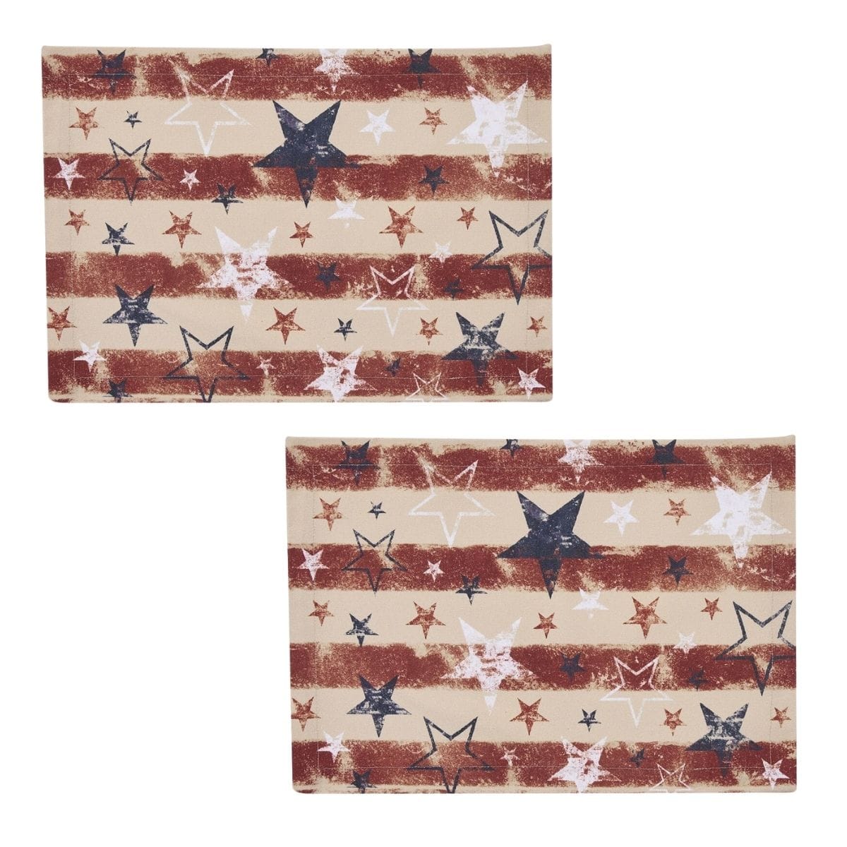 Park Designs Placemat Distressed Flag Printed Placemat Set of 2