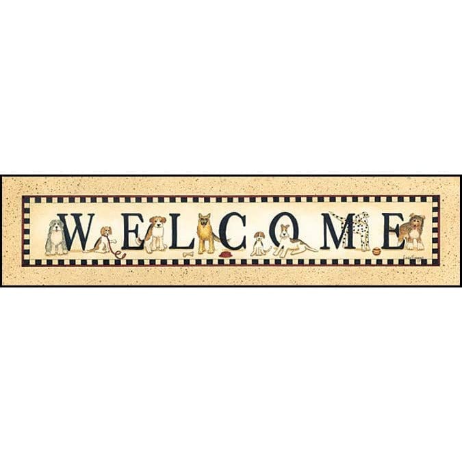 Dog Welcome By Linda Spivey Art Print - 5 X 20-Penny Lane Publishing-The Village Merchant