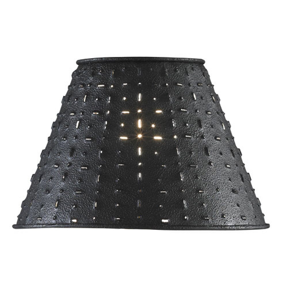 Dot Dash Punched Tin  Metal Lamp Shade - 3 Sizes