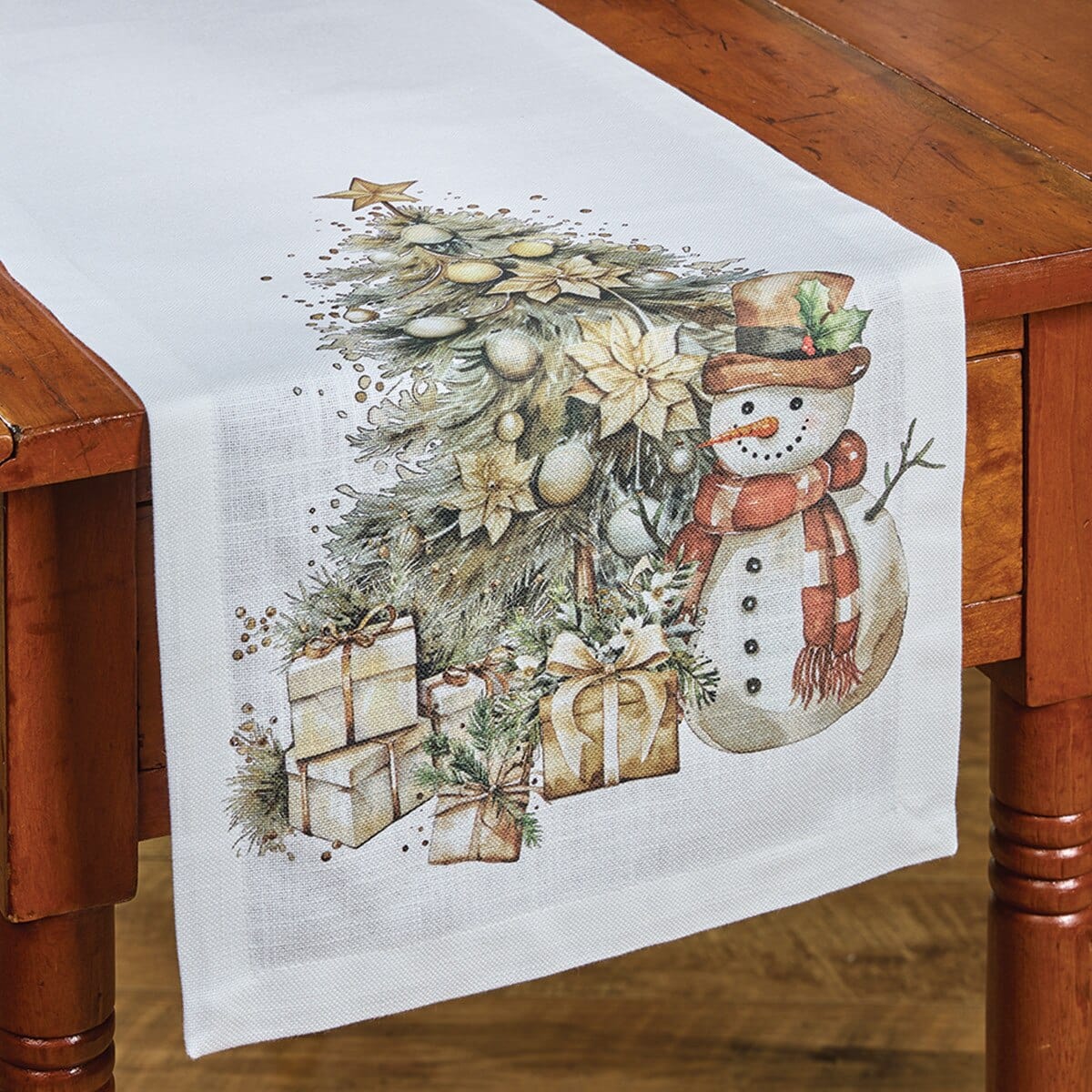 Down Home Holidays Printed Table Runner 54'' Long