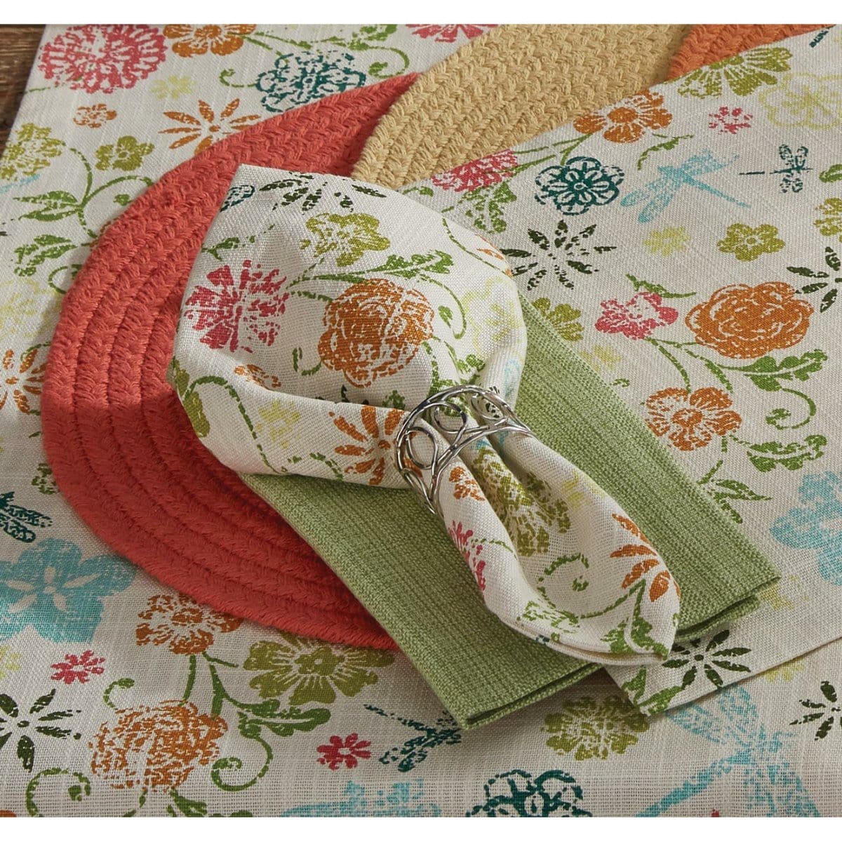 Dragonfly Floral Napkin-Park Designs-The Village Merchant