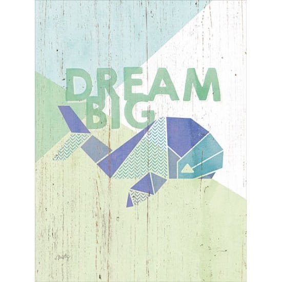 Penny Lane Publishing Dream Big Whale By Misty Michelle Art Print - 12 X 16
