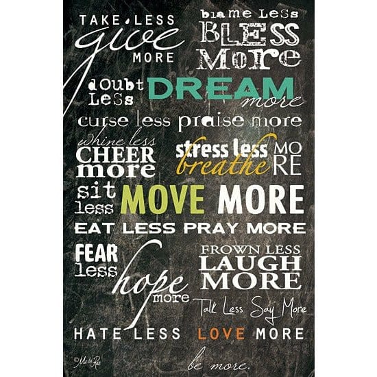 Penny Lane Publishing Dream More By Marla Rae Art Print - 24 X 36
