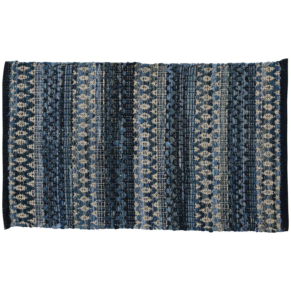 Park Designs Dressed Up Denim Chindi Rug 24" x 38" Rectangle