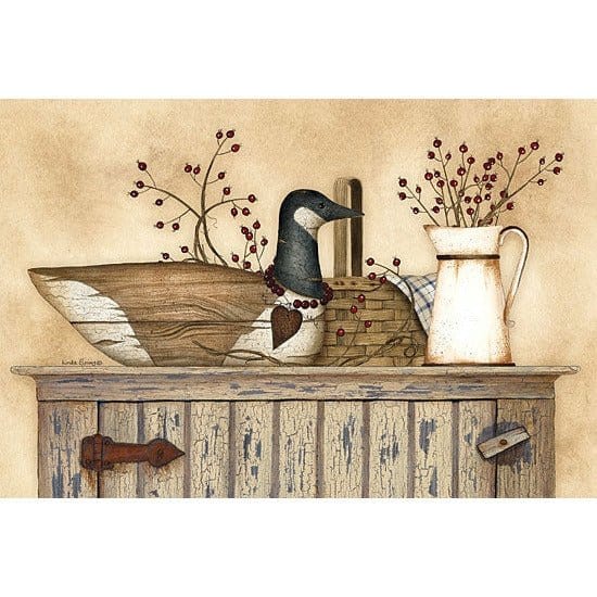 Penny Lane Publishing Duck And Berry Still Live By Linda Spivey Art Print - 12 X 18