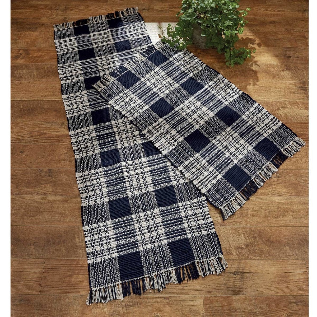 Dylan In Navy Rag Rug 24