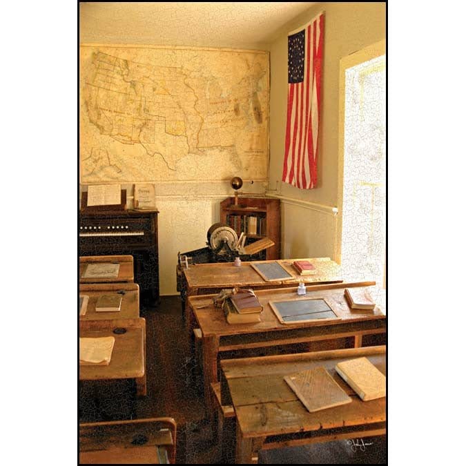 Early American School Room By John Jones Art Print - 12 X 18-Penny Lane Publishing-The Village Merchant