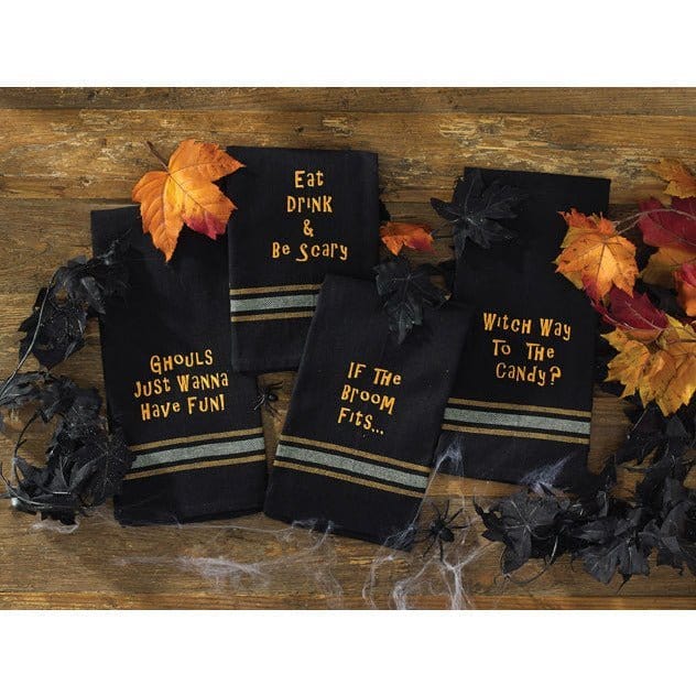 Eat Drink &amp; Be Scary Decorative Towel-Park Designs-The Village Merchant