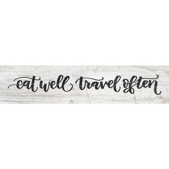 Penny Lane Publishing Eat Well Travel Often By Jaxn Blvd Art Print - 4 X 18