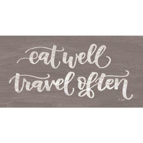 Eat Well, Travel Often By Jaxn Blvd Art Print - 9 X 18-Penny Lane Publishing-The Village Merchant