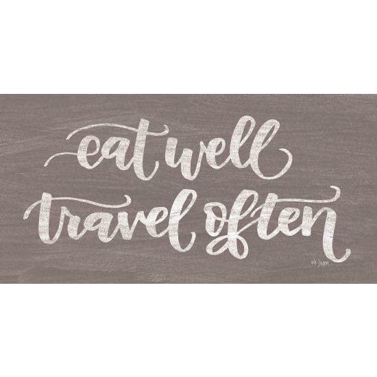 Penny Lane Publishing Eat Well, Travel Often By Jaxn Blvd Art Print - 9 X 18