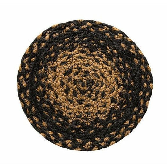 Ebony Braided Trivet Round-Craft Wholesalers-The Village Merchant