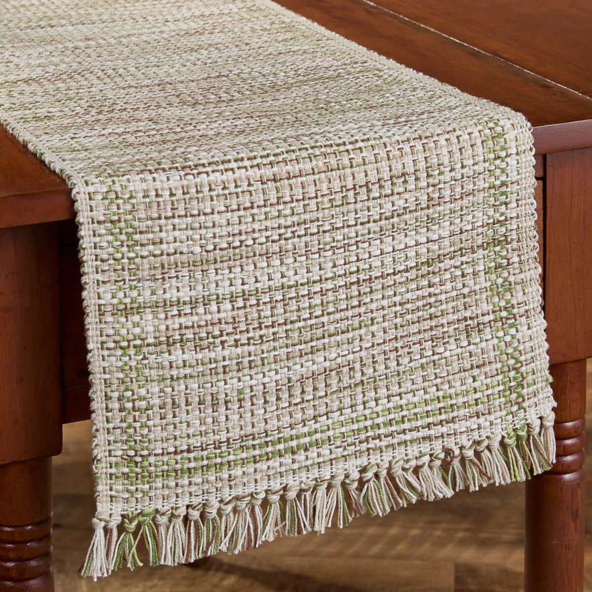 Elderberry Basketweave Table Runner 54'' Long