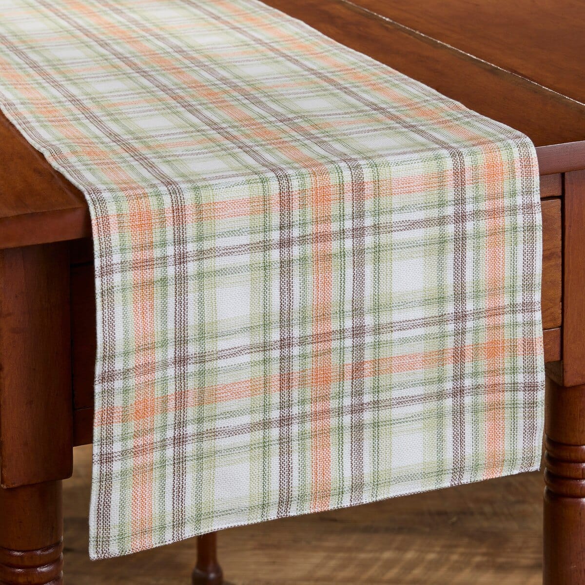 Elderberry Plaid Table Runner 54'' Long