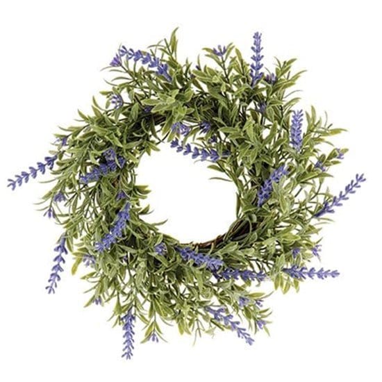 English Lavender Candle Ring / Wreath 3.5" Inner Diameter-Craft Wholesalers-The Village Merchant