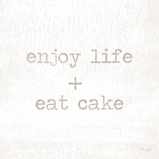 Enjoy Life + Eat Cake By Jaxn Blvd Art Print - 12 X 12-Penny Lane Publishing-The Village Merchant