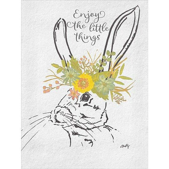 Penny Lane Publishing Enjoy The Little Things Bunny By Misty Michelle Art Print - 12 X 16