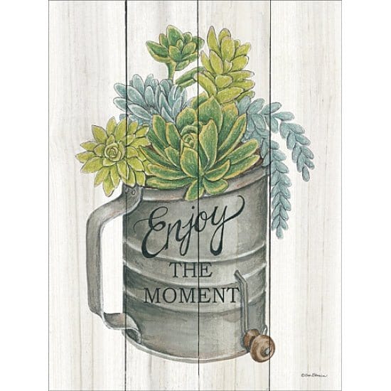 Enjoy The Moment Succulents By Deb Strain Art Print - 12 X 16-Penny Lane Publishing-The Village Merchant